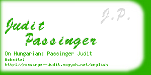 judit passinger business card